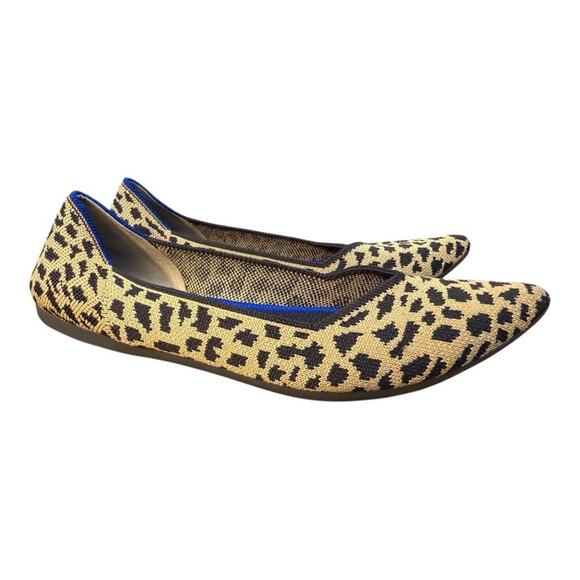 Rothy's The Point Flat Leopard Women size 8 - Picture 1 of 10
